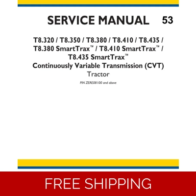 NEW HOLLAND T8.320, T8.350, T8.380, T8.410, T8.435 TRACTORS SERVICE REPAIR MANUAL NEW HOLLAND T8.320, T8.350, T8.380, T8.410, T8.435 TRACTORS SERVICE REPAIR MANUAL